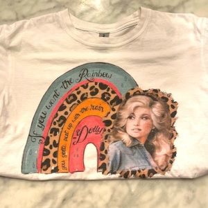 Dolly Parton Rainbow T- Shirt Medium